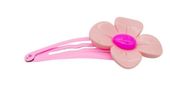 Dziewczęca spinka różowy kwiatek na zatrzask klik 6cm