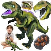 Dinozaur T-REX Zdalnie Sterowany Robot RC PILOT Ryczy Chodzi Świeci LED
