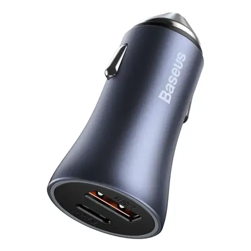 ładowarka samochodowa baseus golden contactor pro, usb + usb-c na Arena.pl