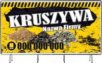 BANER REKLAMOWY 200x100 cm plandeka duży wybór różne wzory KRUSZYWA
