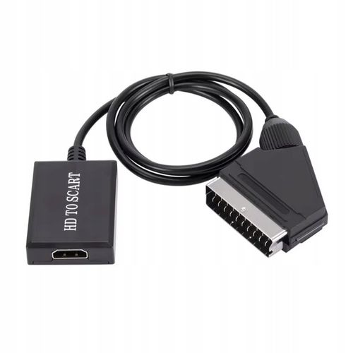 Kabel adapter konwerter z HDMI do Euro / Scart 1080p przejściówka TV na Arena.pl