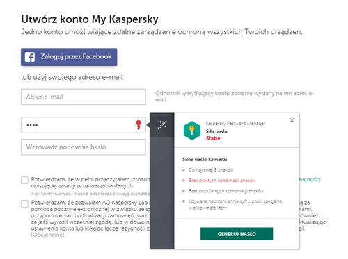 Kaspersky Password Manager 2 lata na Arena.pl