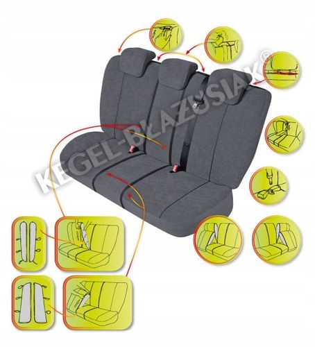 MITSUBISHI OUTLANDER III pokrowiec na tylną kanapę na Arena.pl