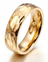ZŁOTY PIERŚCIONEK OBRĄCZKA ŚLUBNA STAL 316L r.19