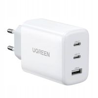 UGREEN ŁADOWARKA SIECIOWA KOSTKA ZASILACZ 2X USB C 1X USB-A QC 3.0 PD 65W