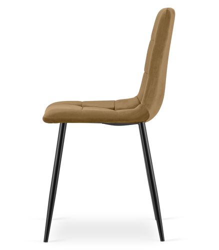 Krzesło KARA - brązowy aksamit / nogi czarne x 3 na Arena.pl