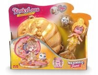 KookyLoos Mermaid ZŁOTA JEWEL Syrenka Laleczka Lalka Syrena ZŁOTY AKCESORIA