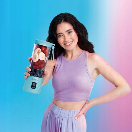 Blender bezprzewodowy BlendyGo 3 550ml USB Miętowy na Arena.pl