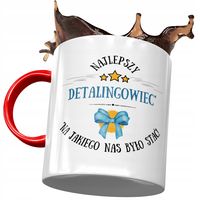 Kubek Czerwony Dla Detalingowca Najlepszy Prezent Z Nadrukiem Ze Zdjęciem