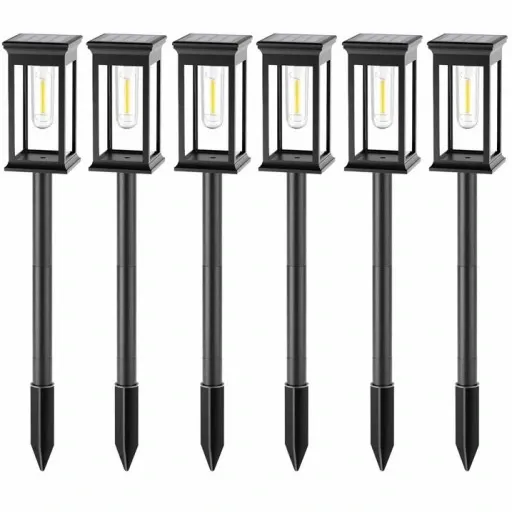 6x Lampa ogrodowa SOLARNA LED wbijana Latarnia Żarówka Filament 3000K SMD zdjęcie 2