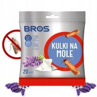 Kulki na Mole Odzieżowe Lawendowe 20szt. Skuteczna Ochrona Szafy Bros