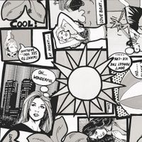 OKLEINA MEBLOWA szer. 90 cm KOMIKS MŁODZIEŻOWA NAPISY