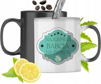 Kubek Magiczny Dla Babci Zmieniający Kolor Z Nadrukiem Ze Zdjęciem