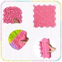 MATA ORTOPEDYCZNA SENSORYCZNA DLA DZIECI NIEMOWLĄT STÓP 8EL ŚCIEŻKA PUZZLE