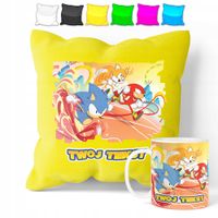 ZESTAW: KUBEK + POSZEWKA - SONIC HEDGEHOG - PREZENT WIELE WZORÓW + IMIĘ