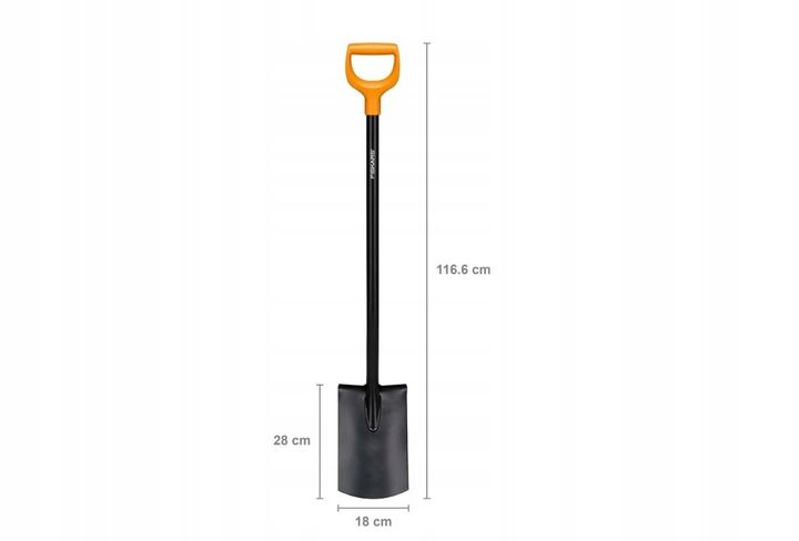 Fiskars Szpadel prosty Solid 1066717/1003456 zdjęcie 2