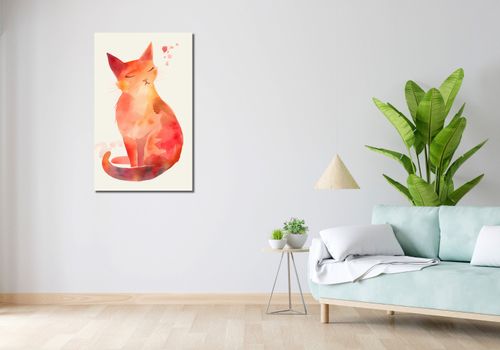 Obraz 60x100cm Akwarelowy Kot na Arena.pl