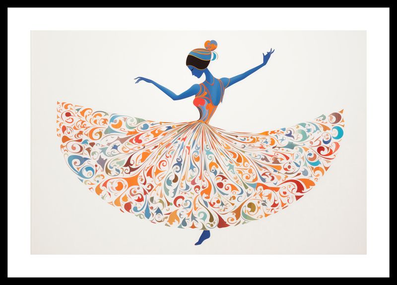 Plakat 45x30cm Wirująca Balerina zdjęcie 3