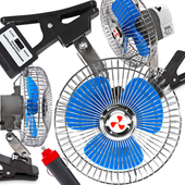 Wiatrak Obrotowy Do Auta Wentylator Samochodowy 24V Mocny 6 Cali Oscylacja