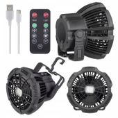 Wentylator akumulatorowy kempingowy lampa LED
