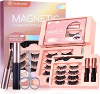 Rzęsy magnetyczne z eyelinerem i aplikatorem zestaw 10 par jedwabiste