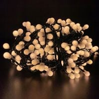 LAMPKI CHOINKOWE KULKI 300LED KULECZKI CIEPŁE ŚWIATŁO 30m - STAŁE ŚWIECENIE