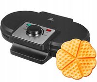 AICOOK Gofrownica AJ-3111A 1100-1300 W czarny kształt płyta podwójna gofry