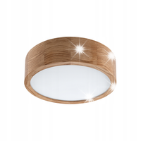 PLAFON LAMPA SUFITOWA LAMKUR EVALINE 49434 2xE27 DĄB BIAŁY