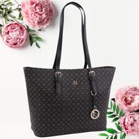 Torebka damska SHOPPER na ramię CZARNA Duża Torebka A4 miejska elegancka
