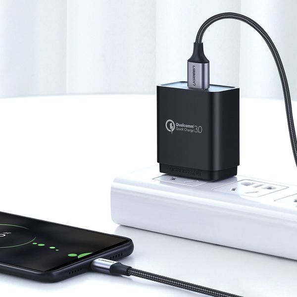 Kabel przewód USB - micro USB 1m szary zdjęcie 4