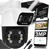 KAMERA ZEWNĘTRZNA OBROTOWA IP WIFI ICSEE ZOOM DWA OBIEKTYWY 3MPx ULTRA HD