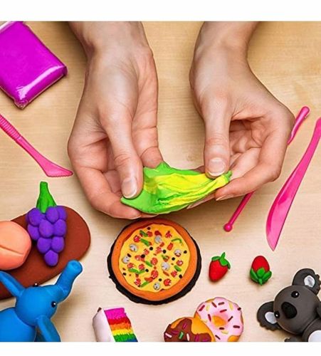 96 szt PLASTELINA MAGICZNA SENSO GLINA POLIMEROWA PIANKOWA MASA DLA DZIECI na Arena.pl