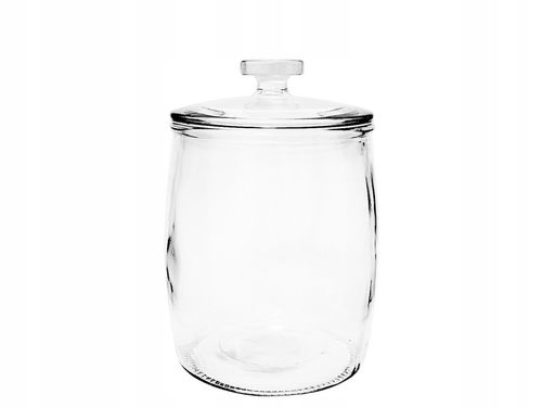 SŁÓJ SZKLANY POJEMNIK 4L SŁOIK NA OGÓRKI KUCHENNY OZDOBNY Z POKRYWĄ CANDY na Arena.pl