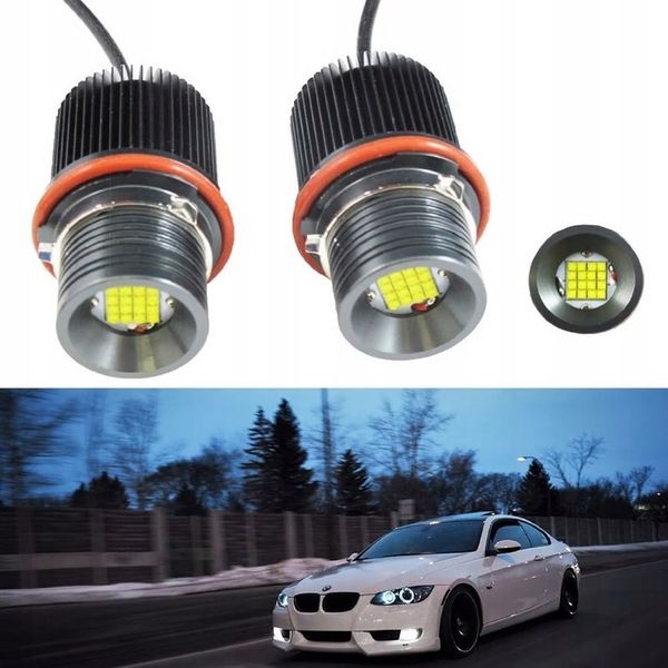 2SZT ŻARÓWKI BMW RINGI LED MARKER 160W do BMW E39 E53 E60 E61 E65 E87 6250K zdjęcie 16