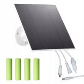PANEL SOLARNY REGULOWANY 6-12V NA BATERIE DO KAMER TYP C MOC 5W
