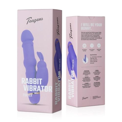 teazers silicone rabbit vibrator   purple na Arena.pl