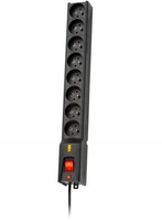 8 GNIAZD 5m Listwa zasilajaca LESTAR LX810 czarna