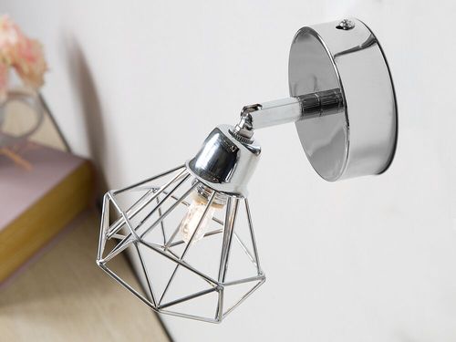 Zestaw 2 lamp ściennych srebrne ERMA na Arena.pl