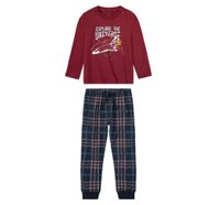 Piżama chłopięca dziecięca czerwona 98-104 bawełniana