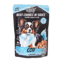 MORKA KARMA DLA PSA TUF TUF Saszetka kawałki mięsne z dorszem 100g