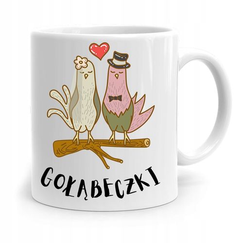 Kubek Prezent Na Walentynki Gołąbeczki Z Nadrukiem Ze Zdjęciem na Arena.pl