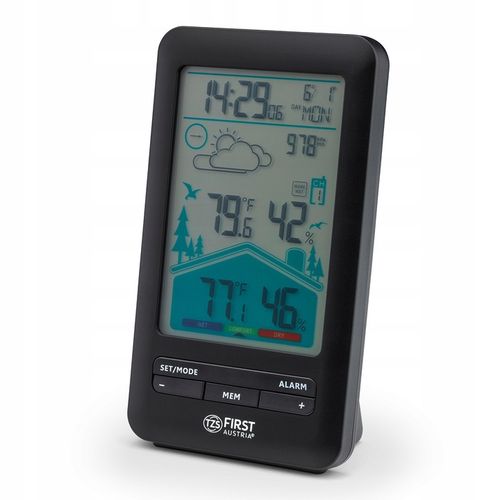 Bezprzewodowa stacja pogody ZEGAR HIGROMETR FIRST AUSTRIA na Arena.pl
