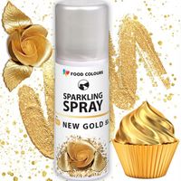 BARWNIK SPOŻYWCZY ZŁOTY W SPREYU SPREJU 50ml ZŁOTA DEKORACJA