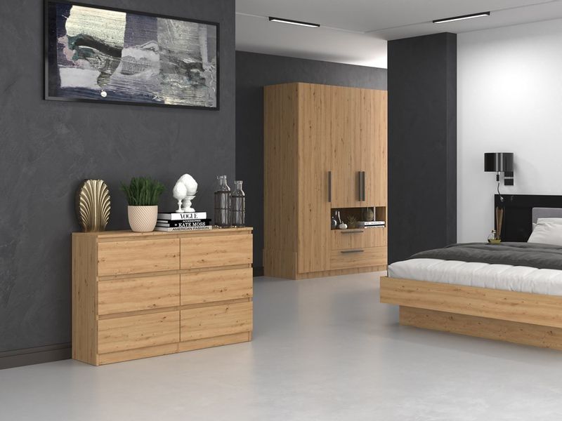 KOMODA MALWA M6 120 - DĄB ARTISAN zdjęcie 6