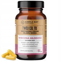 Kolagen rybi Koenzyn Q10 kwas hialuronowy witamina E Wieczna młodość 60kaps