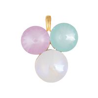 zawieszka zdobiona trzema kryształami o średnicy 14mm i 16 mm trzema