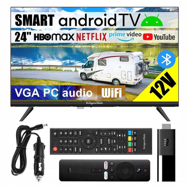 Telewizor 12V 24 cal SMART ANDROID XIAOMI USB HDMI zdjęcie 1