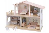 Drewniany domek dla lalek MiniMatters 52x19,5x40cm