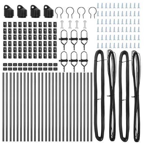 Słupek ogrodzeniowy. 26 pcs Szary 3.2 x 3.2 x 100 cm Stal na Arena.pl