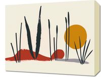 Obraz 50x40cm Trzcina przy Zachodzie